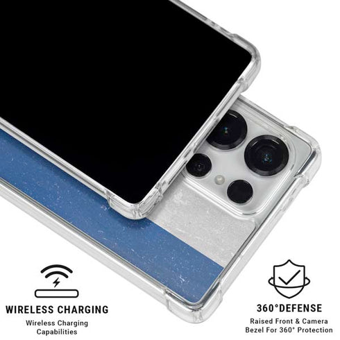 Honduras Flag Distressed Galaxy S25 Ultra Clear Case